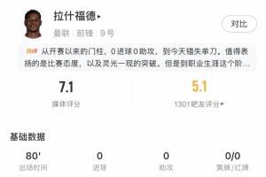 灵光一闪+错失扳平!拉什福德牛尾巴过人被解围,2-3时单刀被扑